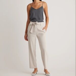 Quince Stretch Crepe Paperbag Pants